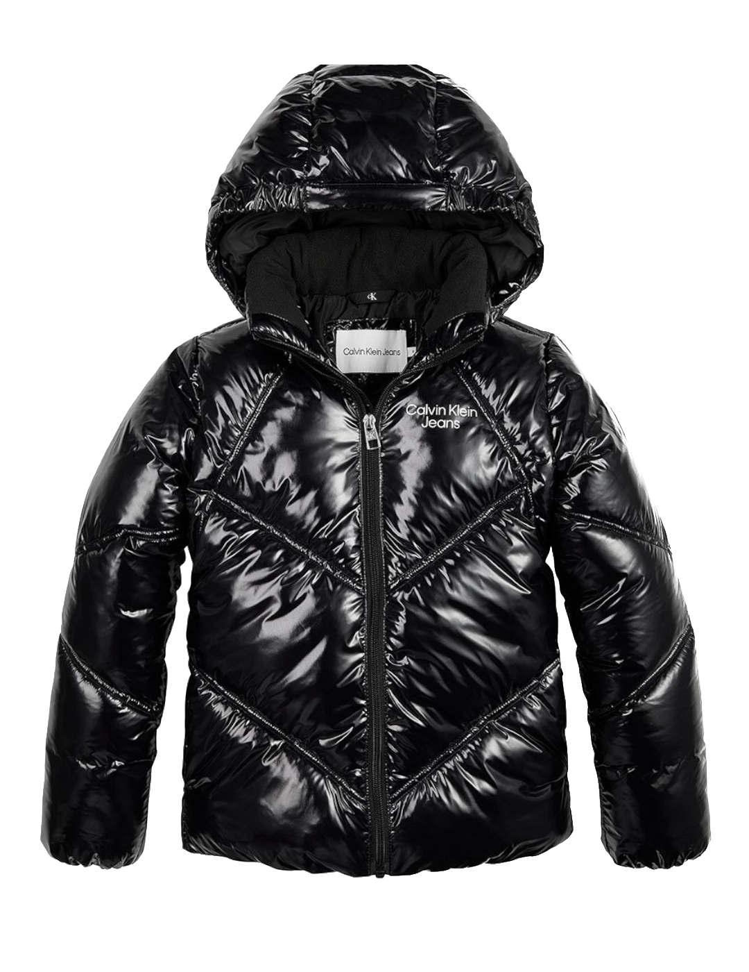 Chaqueta Cuts Seams Quilted Shiny Calvin klein