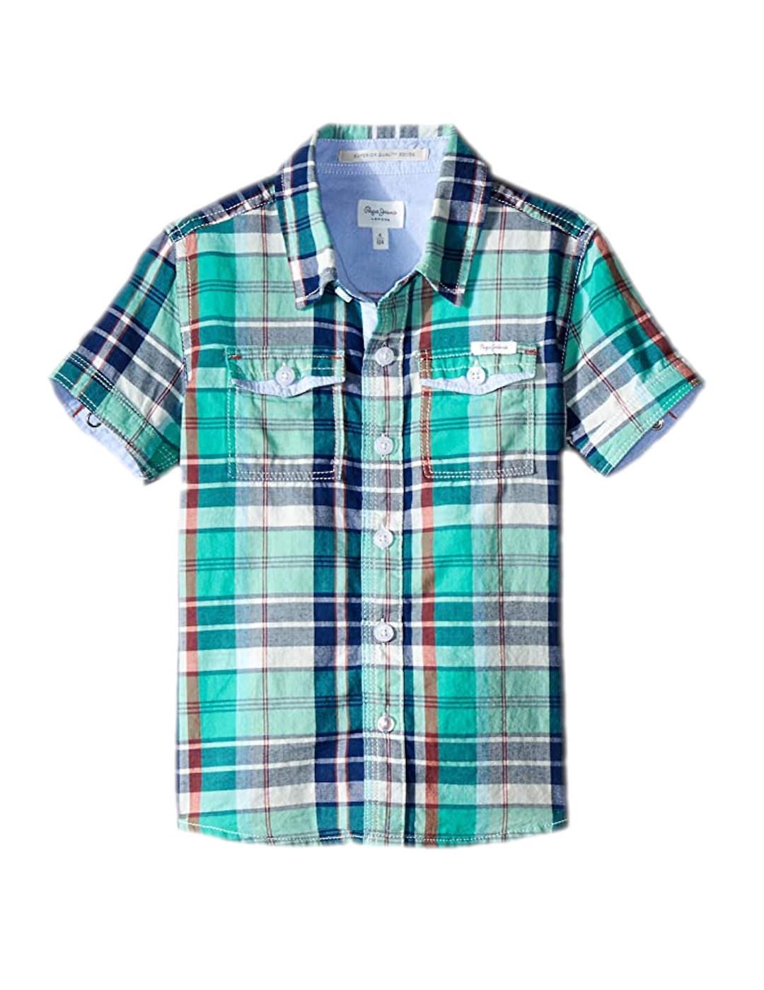 Camisa de cuadros verde Sun Pepe Jeans