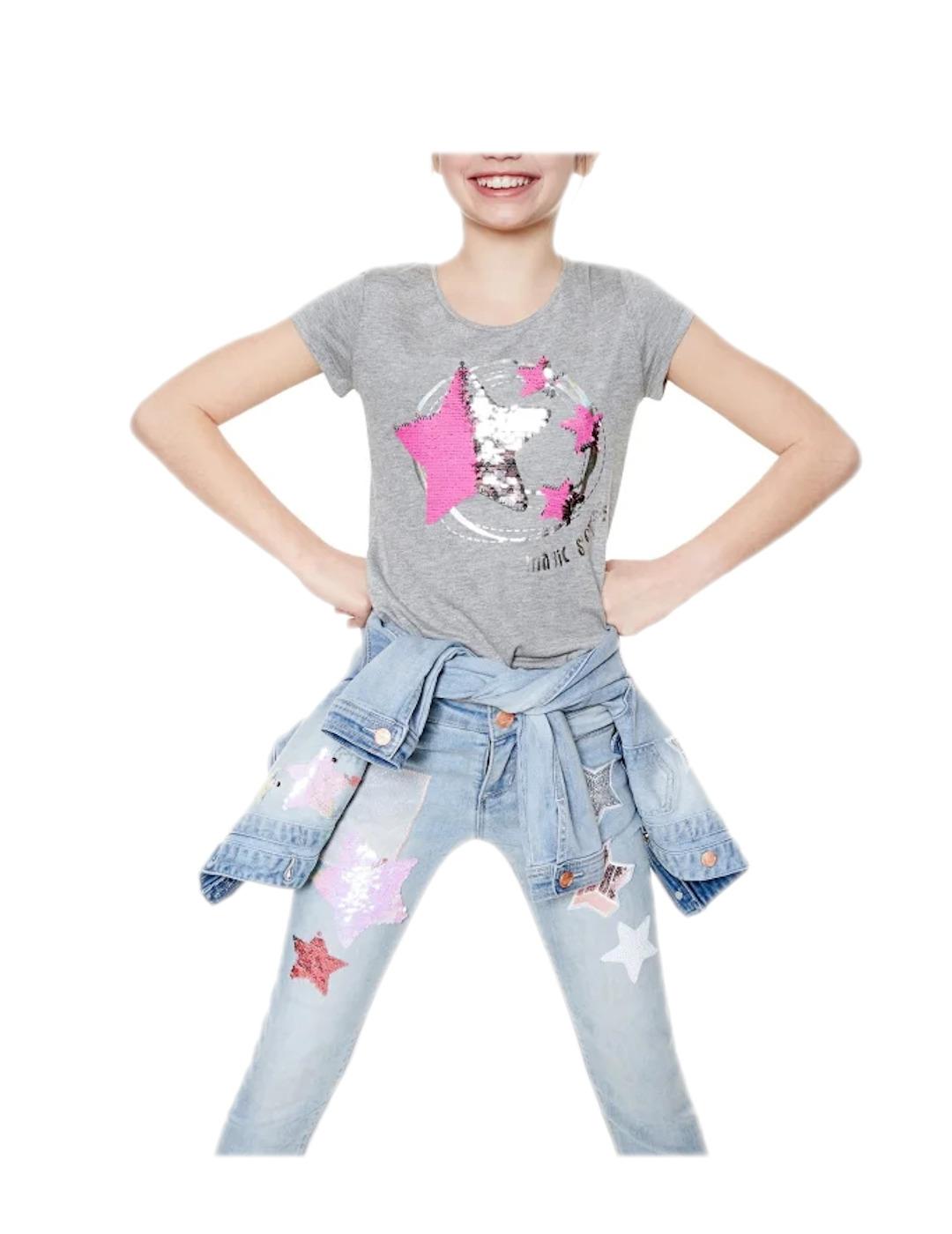 Camiseta gris Nunavut Desigual