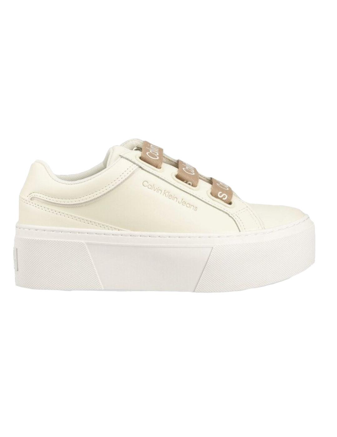 Zapatilla Flatform+low branded laces Calvin Klein