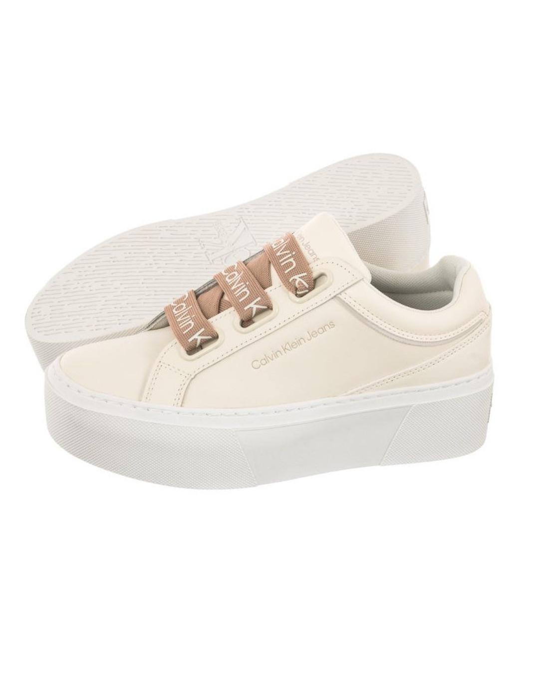 Zapatilla Flatform+low branded laces Calvin Klein