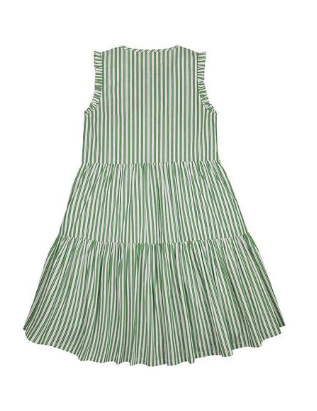 Vestido striped ruffle Tommy Hilfiger