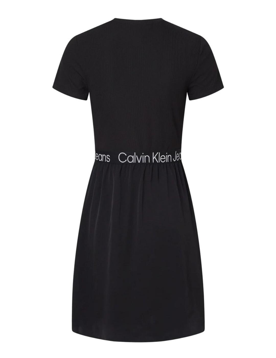 Vestido logo elastic Calvin Klein