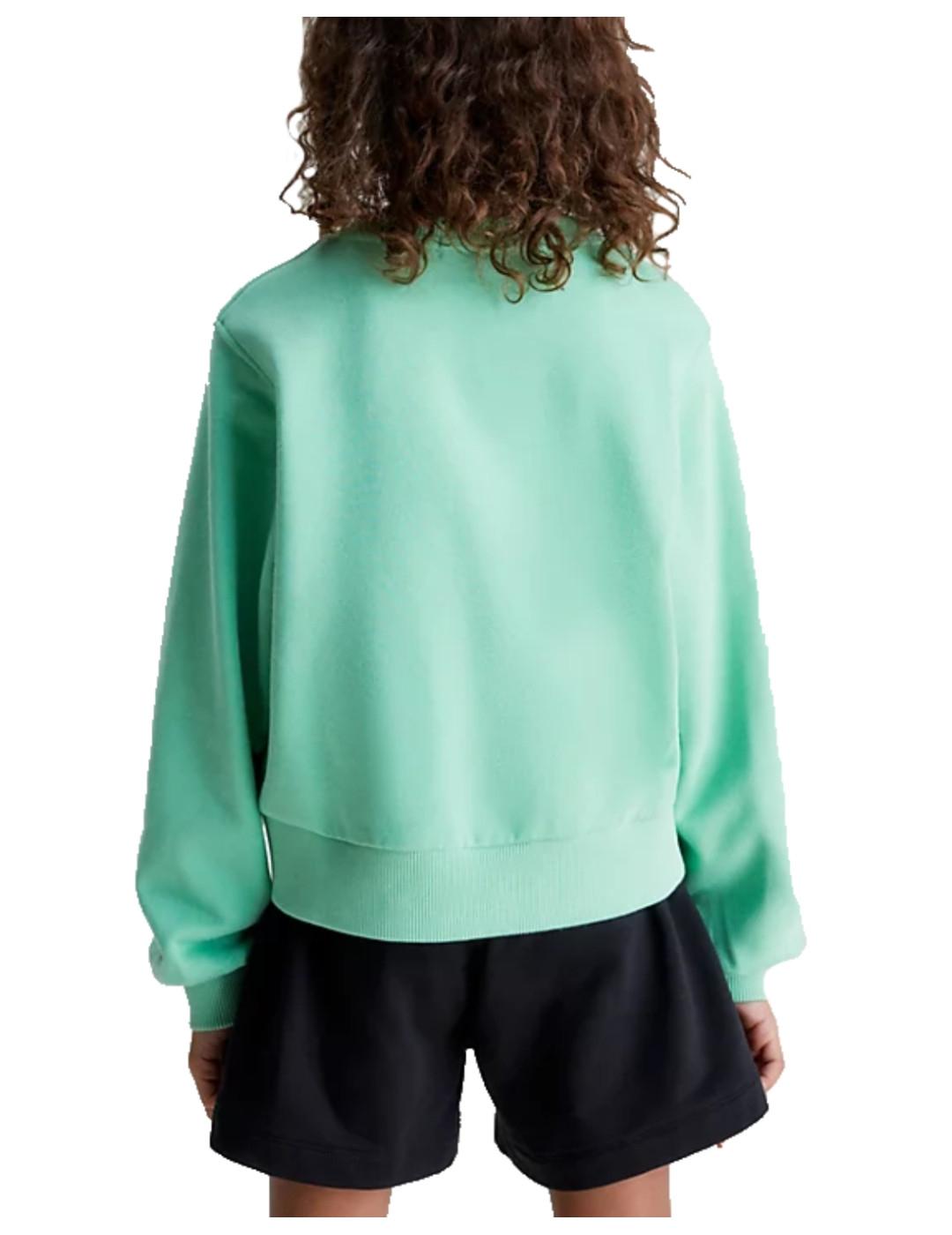 Sudadera Monogram verde Calvin Klein