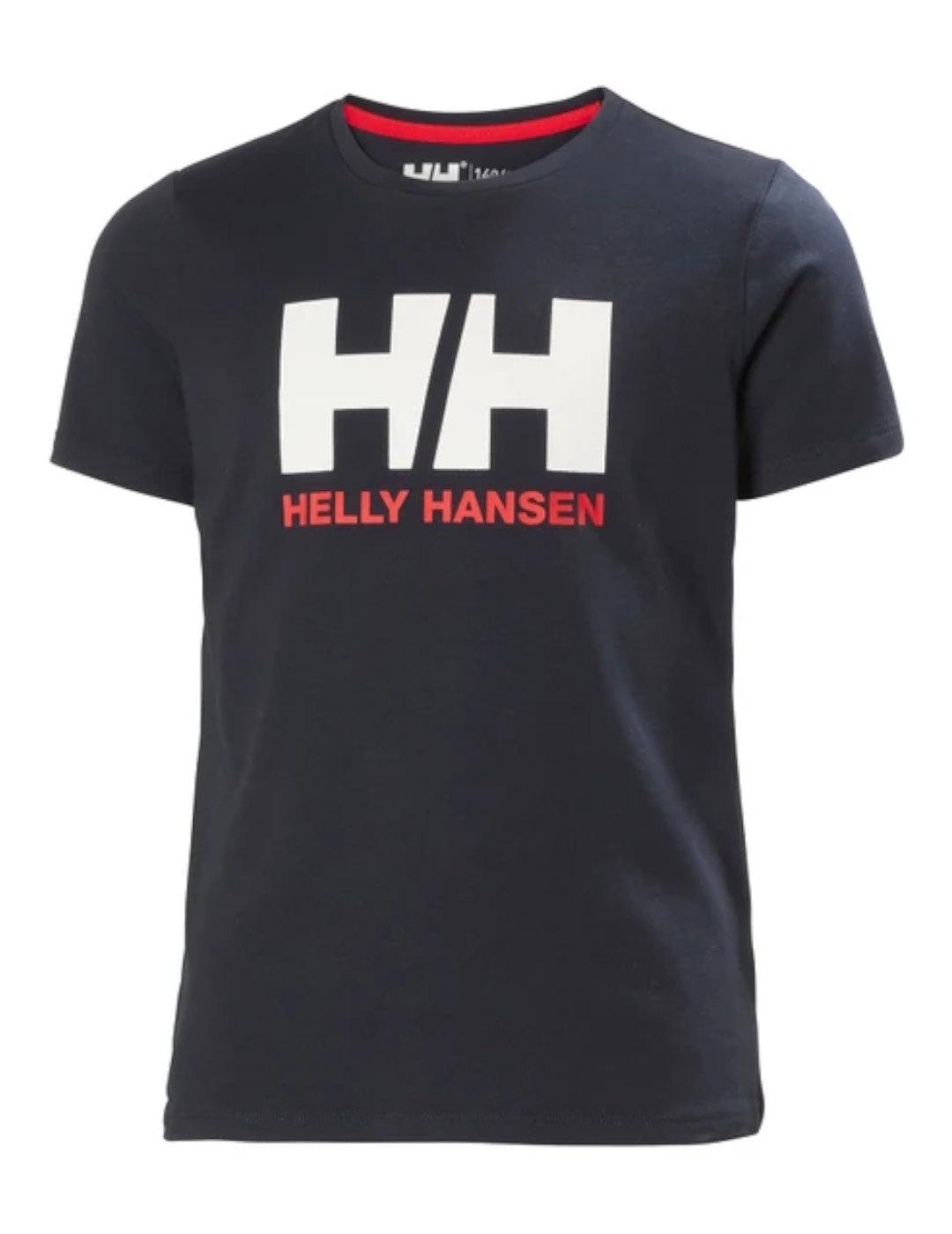Camiseta Jr Logo Navy Helly Hansen