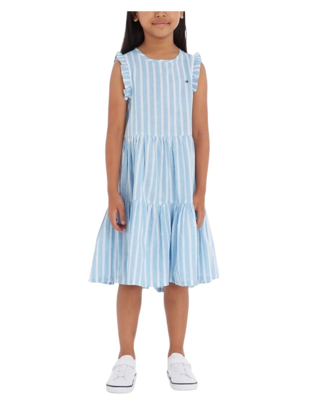 Vestido Striped Hemp Tommy Hilfiger