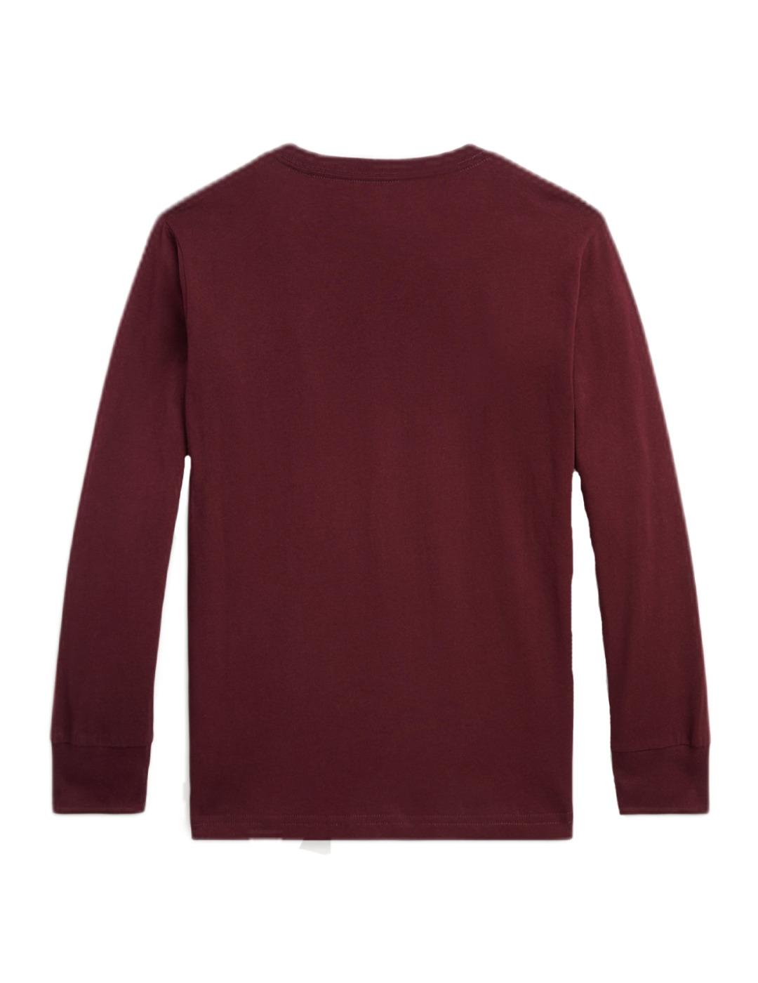 Camiseta Burdeos Oso Polo Ralph Lauren