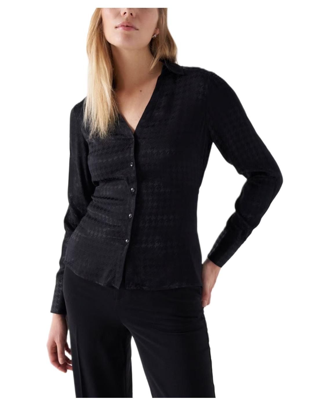 Camisa Negra Salsa Jeans