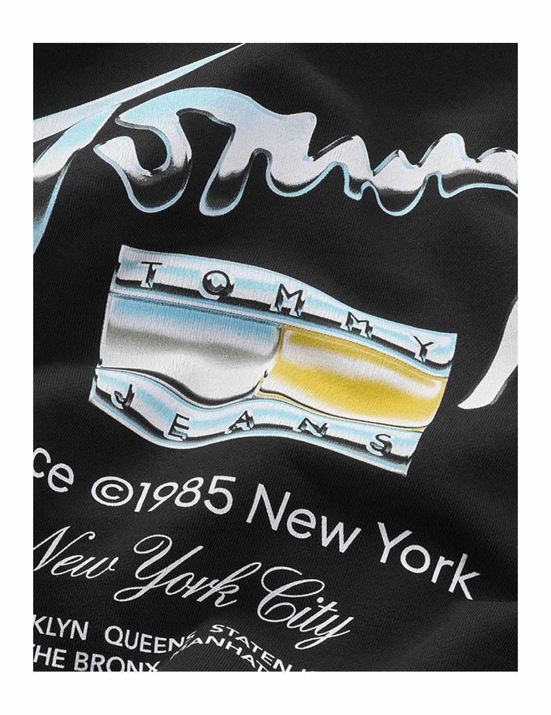 Sudadera reg metallic Tommy Jeans