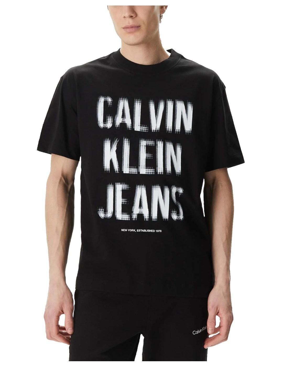 Camiseta illusion logo Calvin Klein