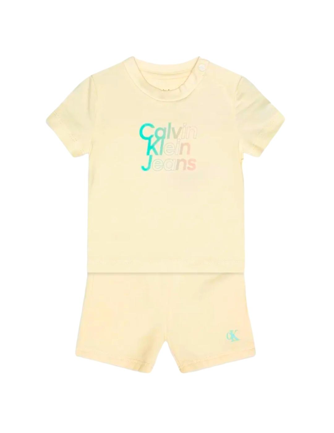 Conjunto Papyrus Gradient Logo Calvin Klein