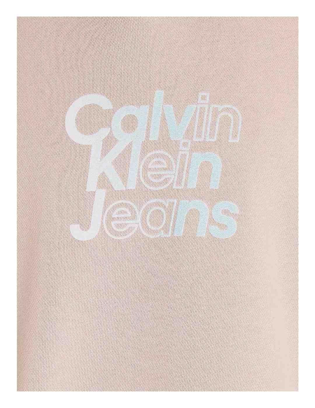 Sudadera Rose Gradient Logo Calvin Klein