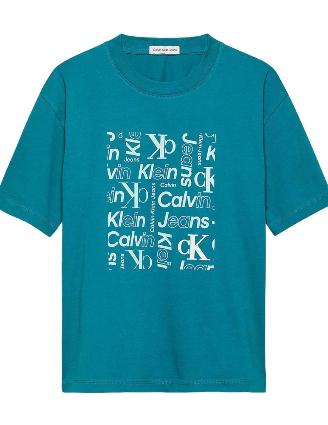 Camiseta Aop Placed Box Calvin Klein