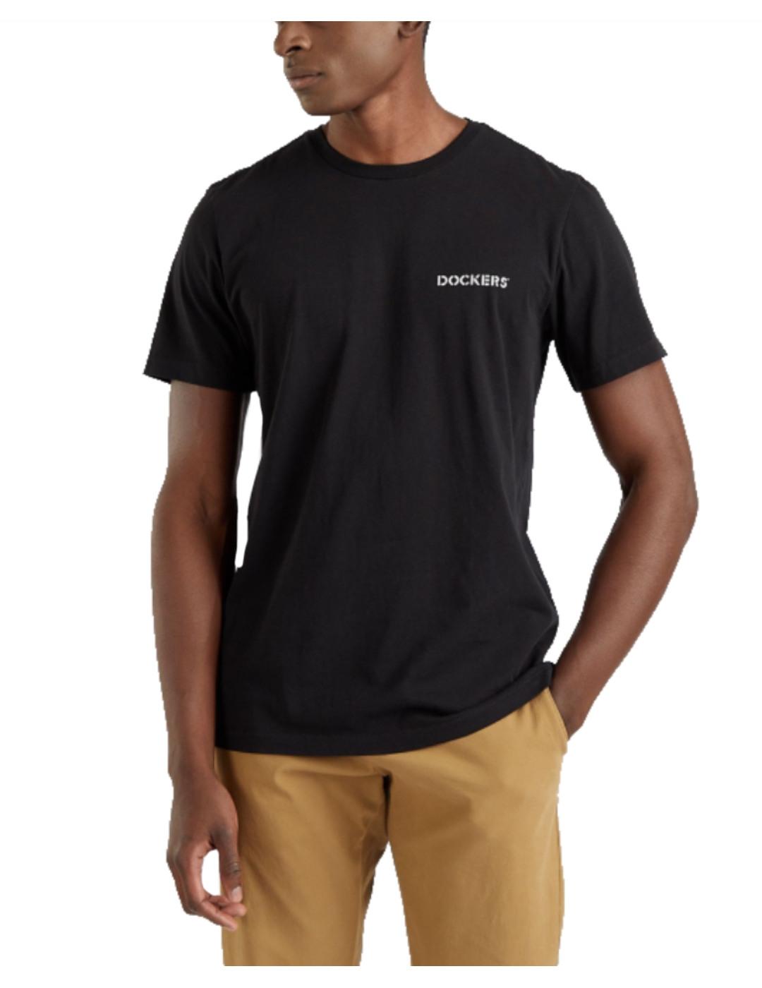 Camiseta Stencil Logo Beautiful Black Dockers