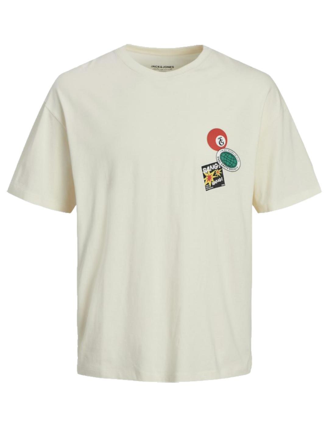 Camiseta Jordecal tee ss crew cream Jack&Jones