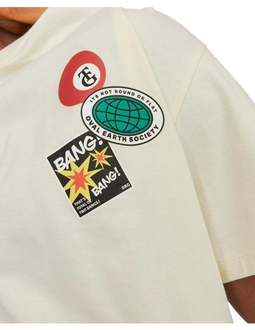 Camiseta Jordecal tee ss crew cream Jack&Jones