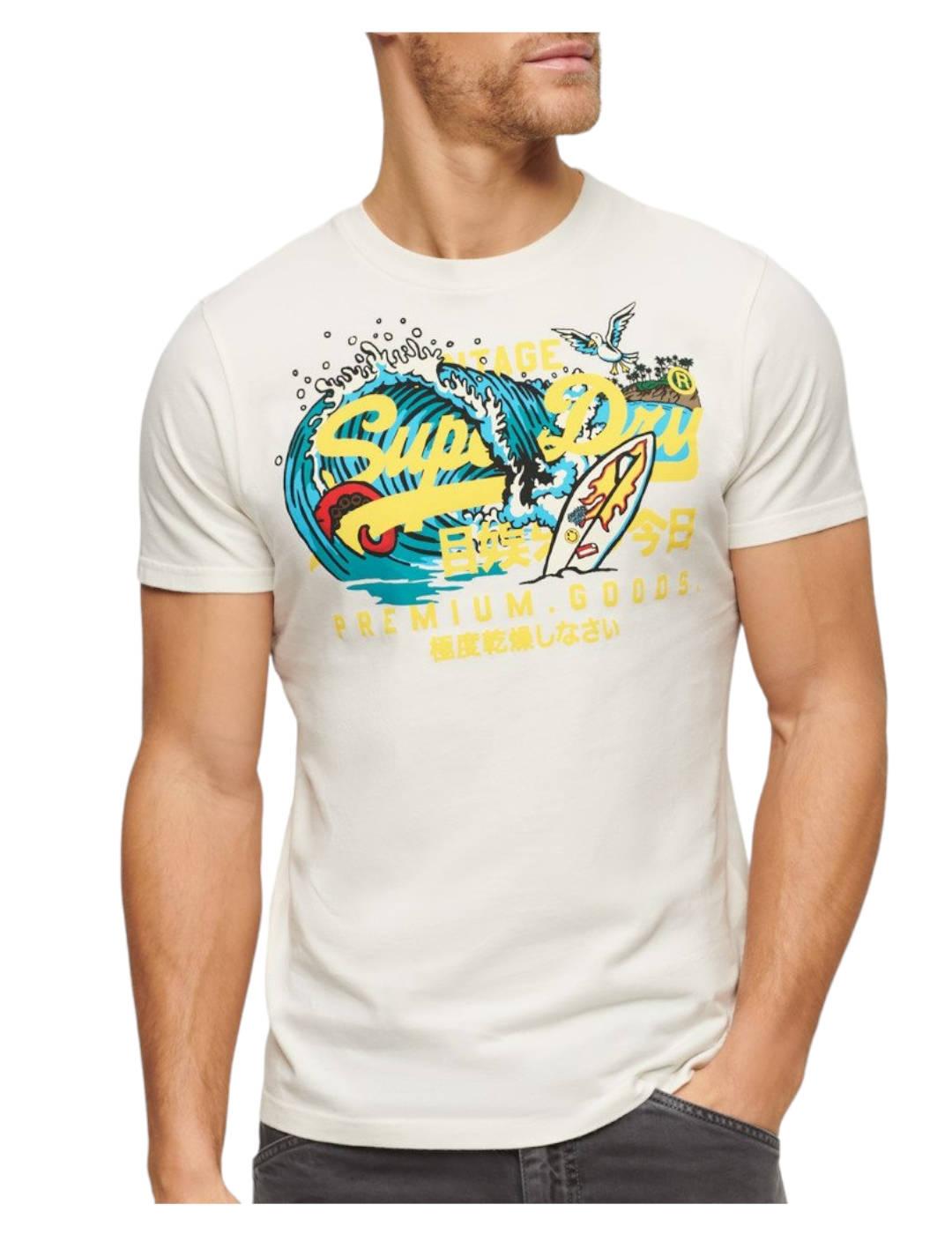 Camiserta la vi graphic Superdry