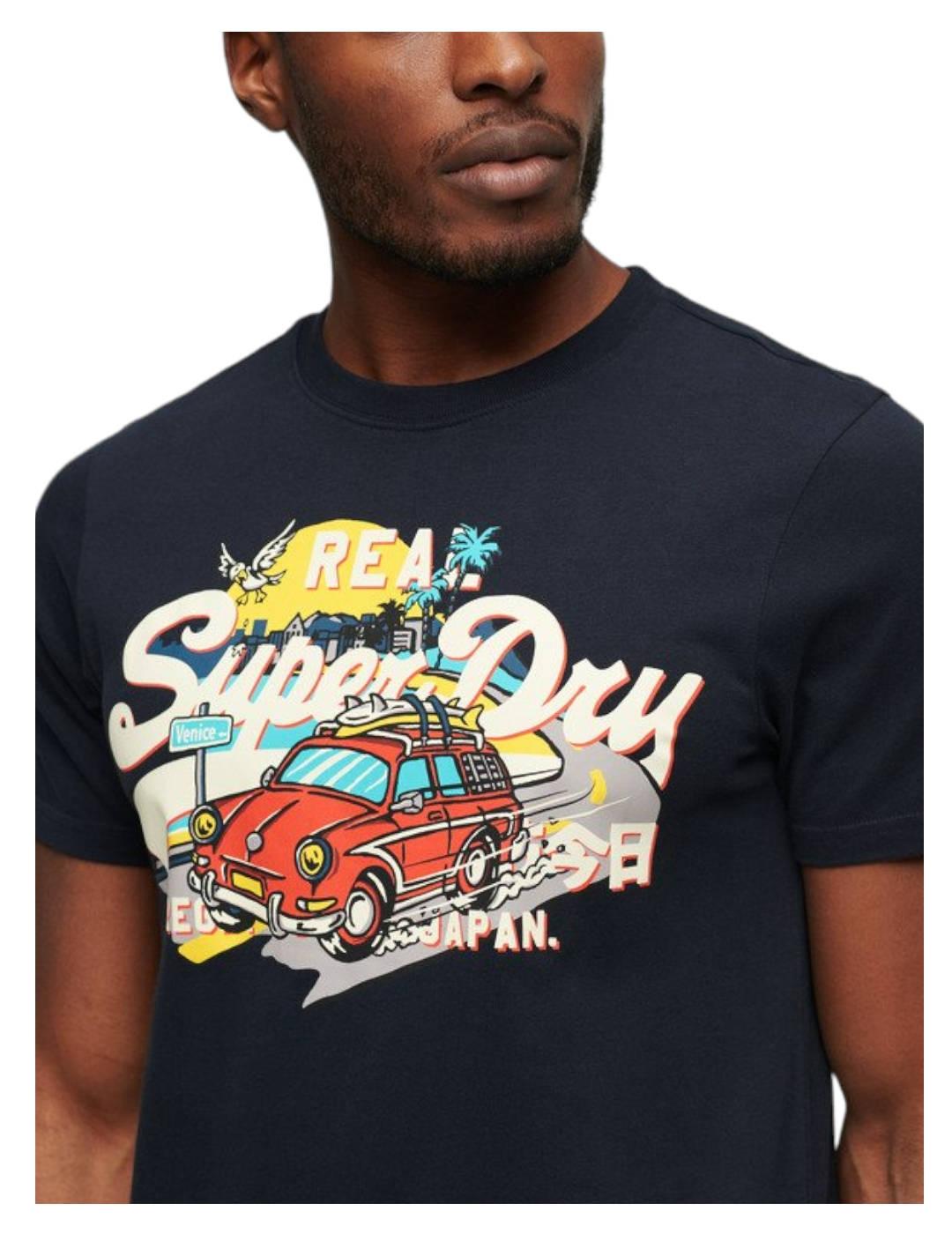 Camiseta la vi graphic eclipse Superdry