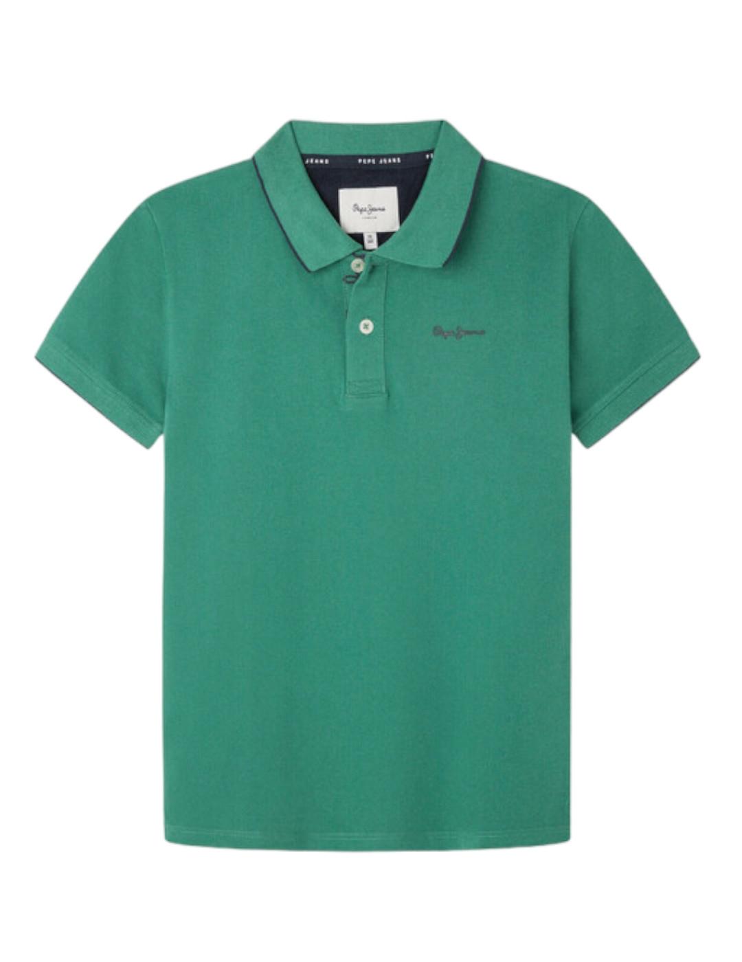 Polo New Thor Green Pepe Jeans