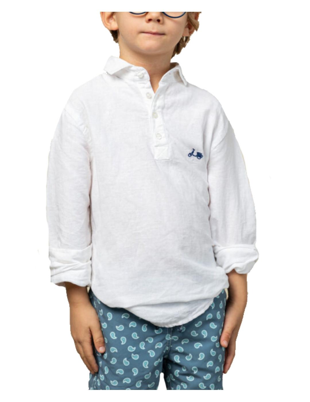 Camisa Polera Lissome Li-co Blanco Scotta