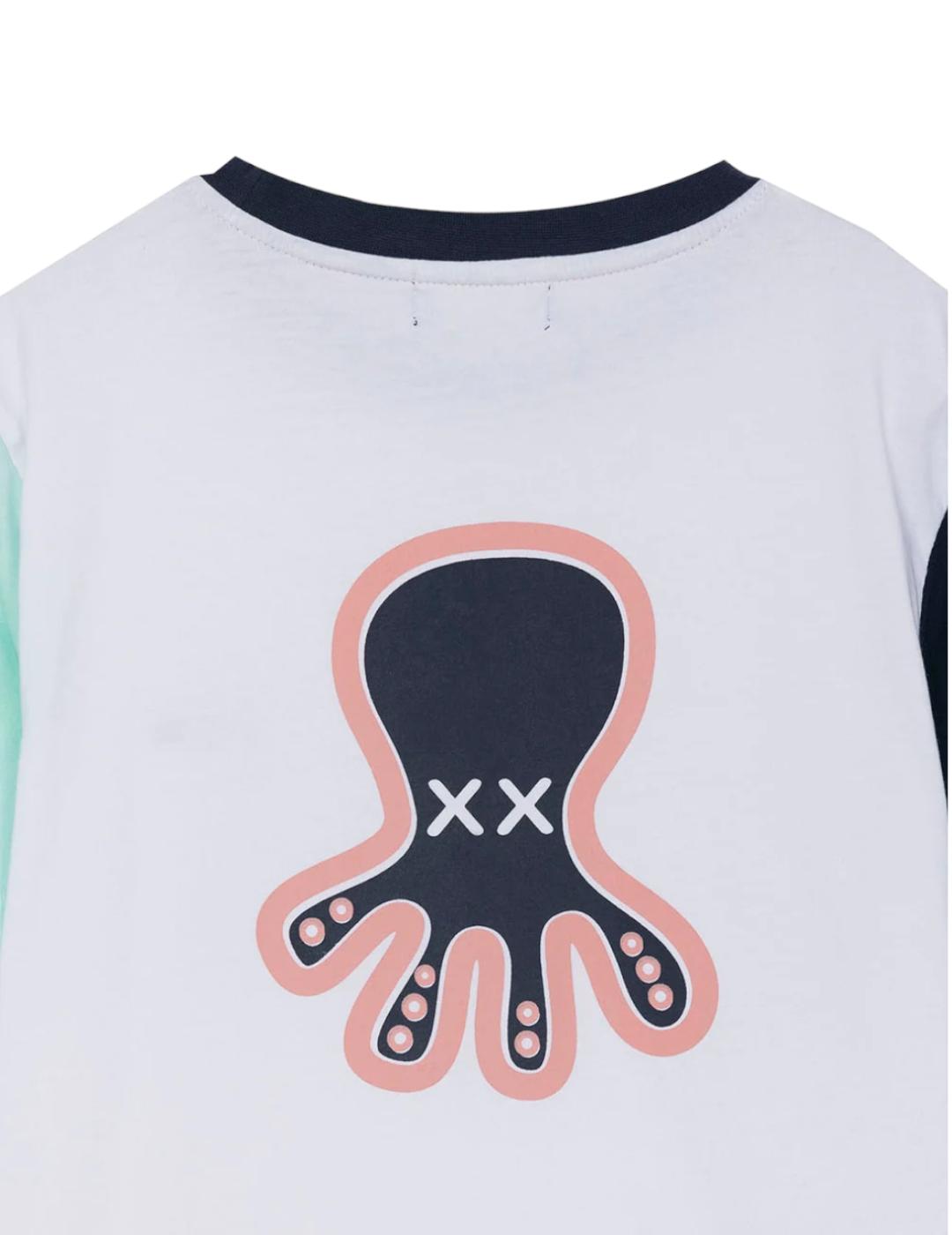 Camiseta Estampado Triple El Pulpo