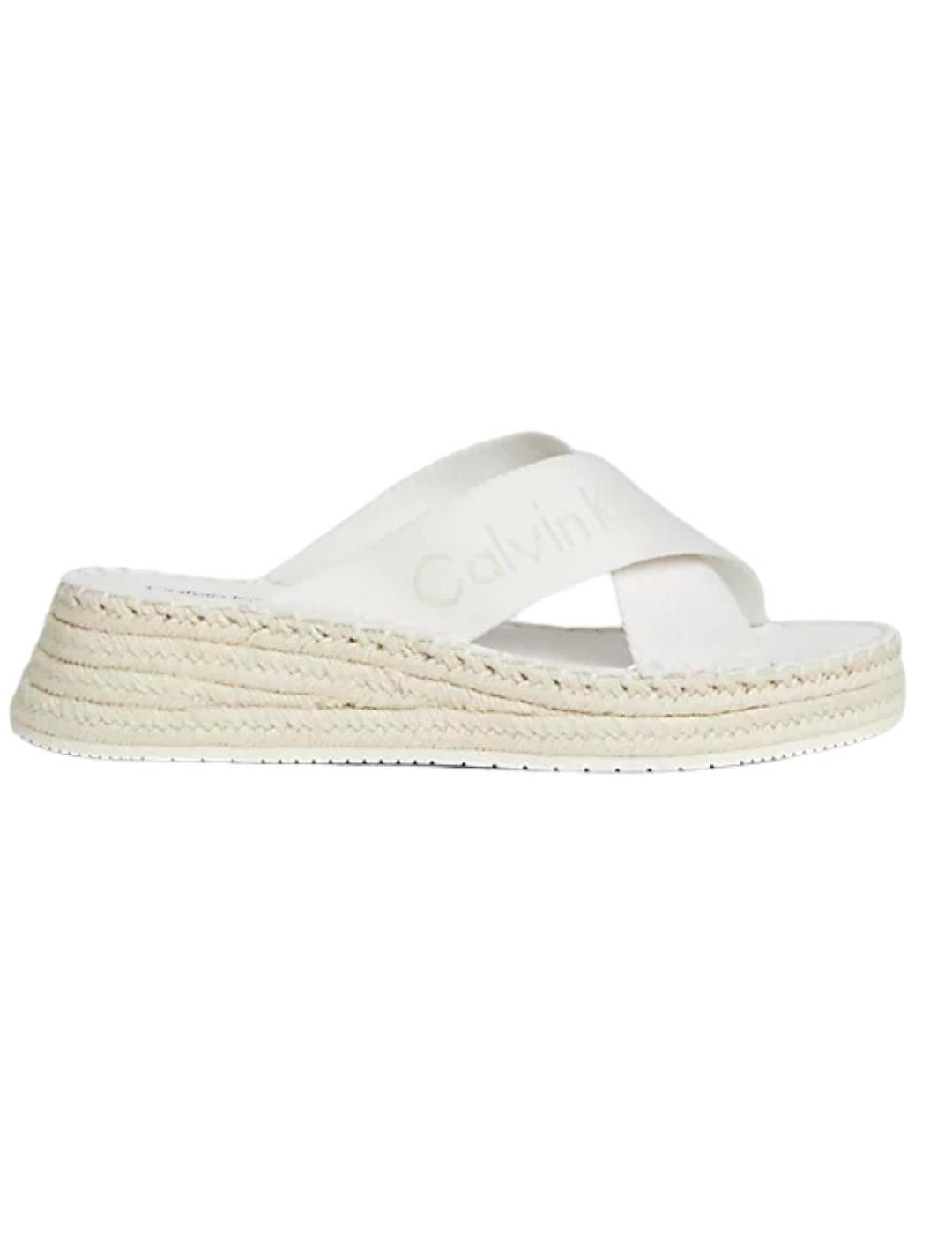 Sandalia sporty wedge rope Calvin Klein