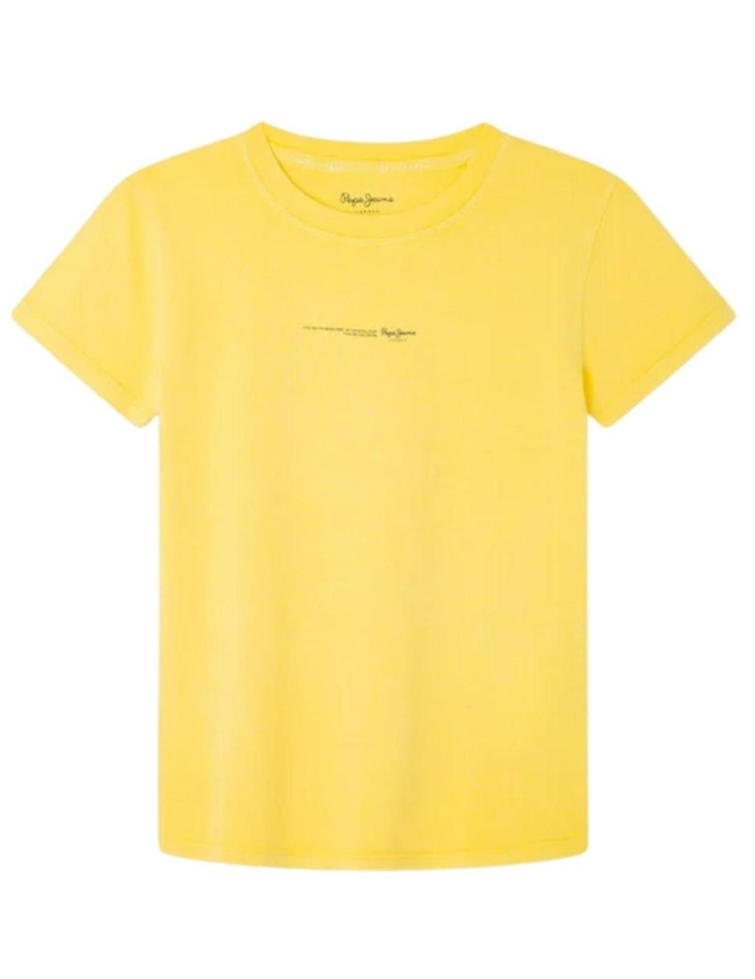 Camiseta Davide Tee Yellow Pepe Jeans