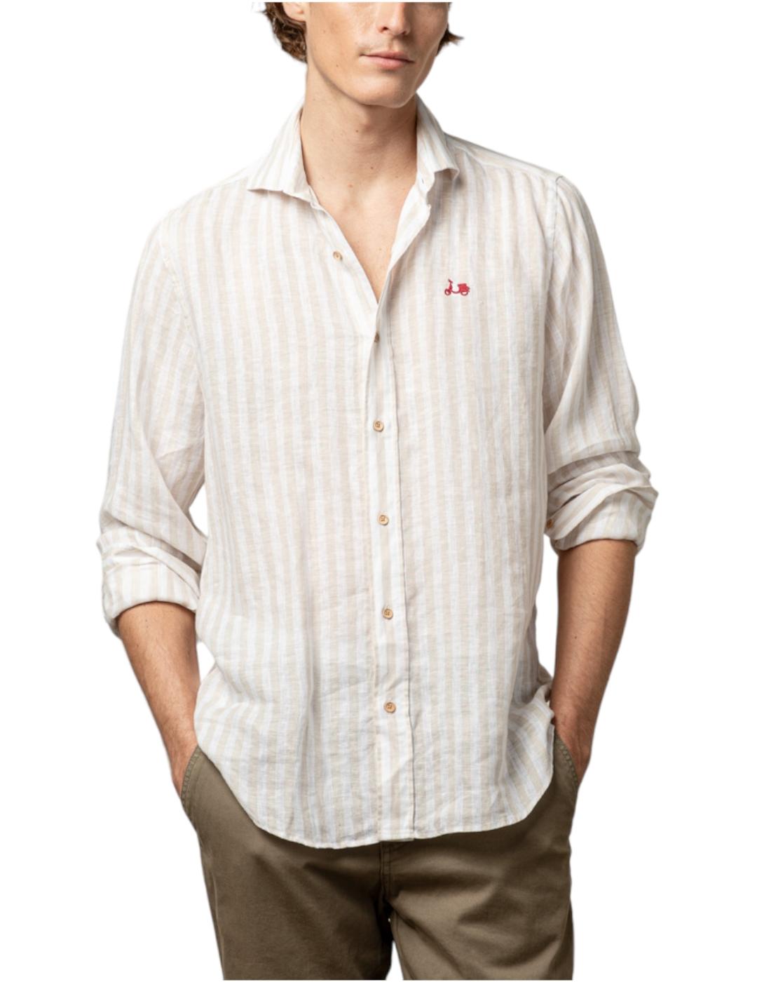 Camisa Sand Linen Scotta
