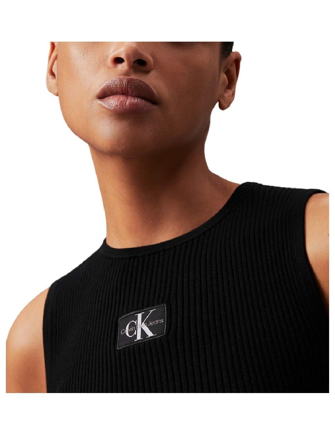 Top Woven Label Sweater Calvin Klein