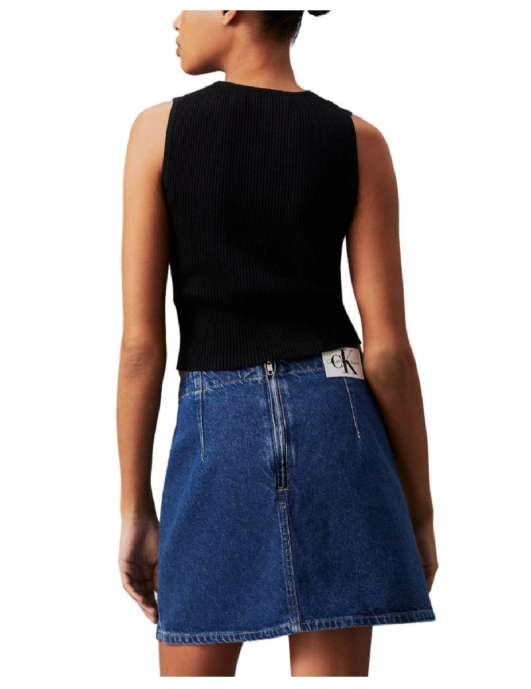 Top Woven Label Sweater Calvin Klein