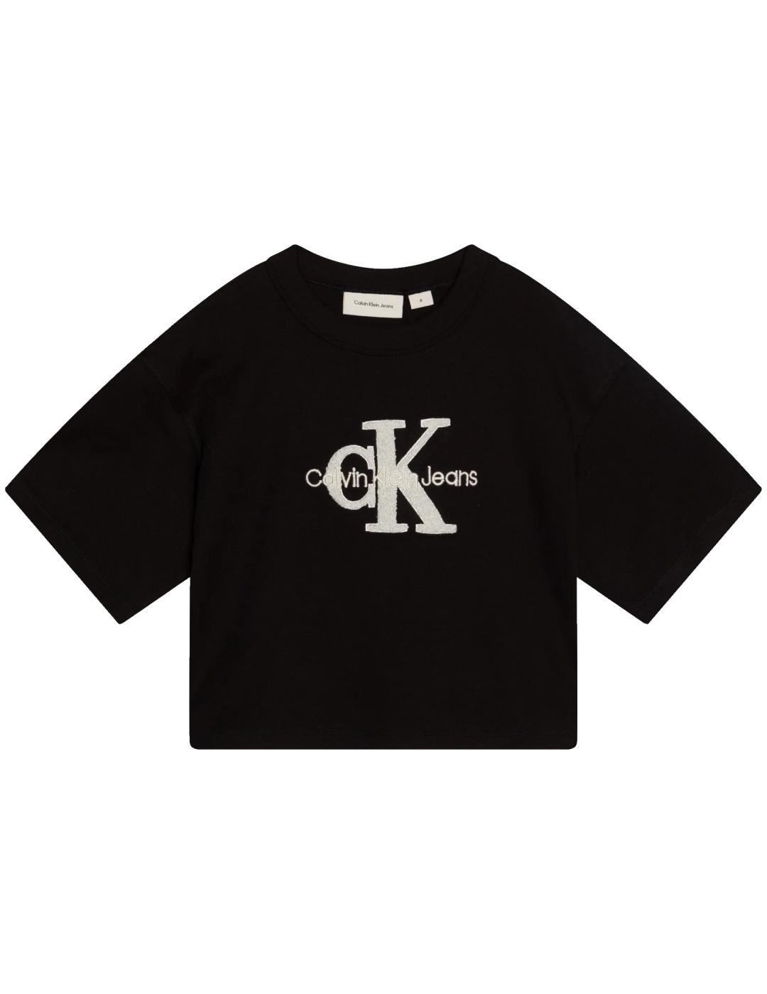 Camiseta Teddy Monologo Black Calvin Klein