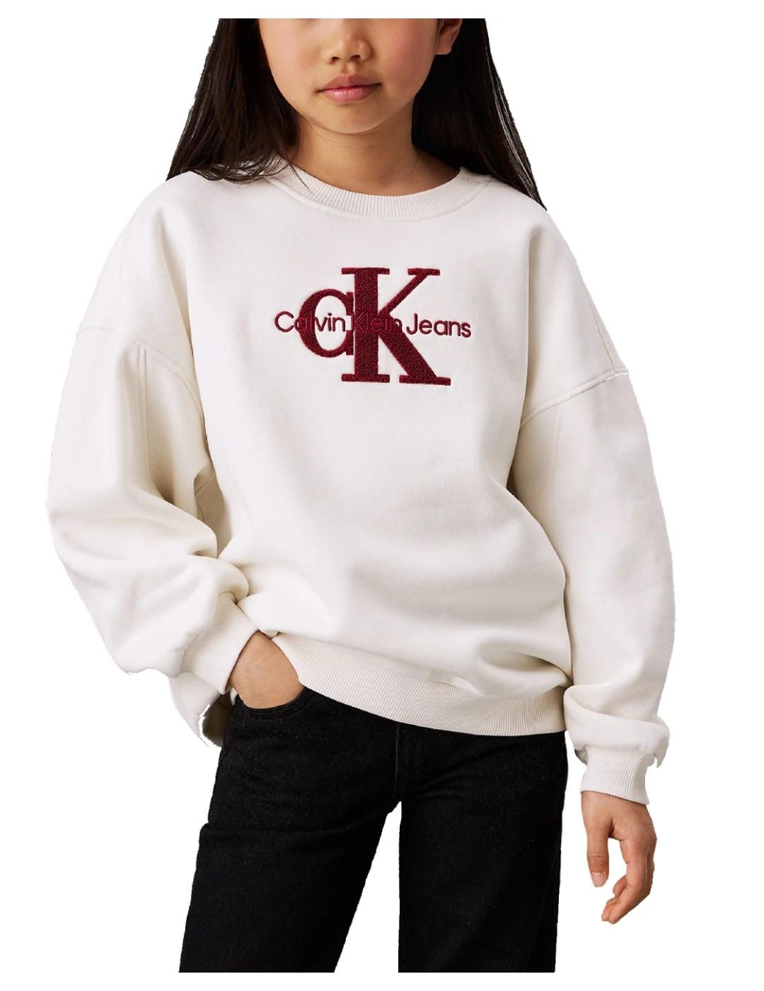 Sudadera Teddy Monologo Fleece Calvin Klein