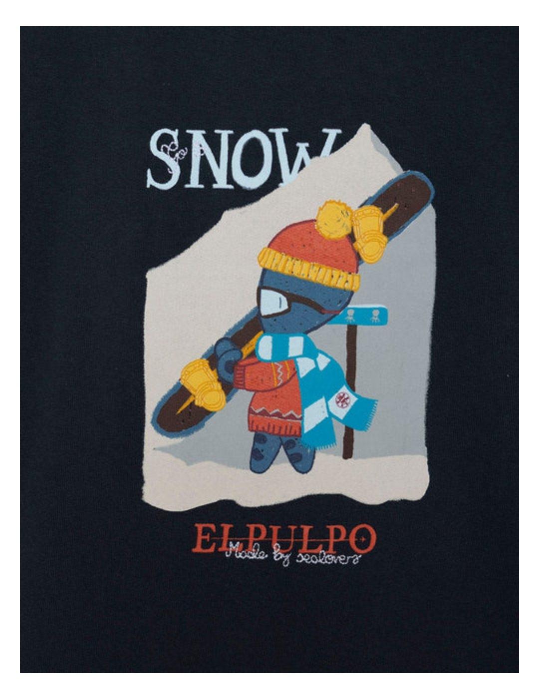 Sudadera Spainsnow Azul El Pulpo