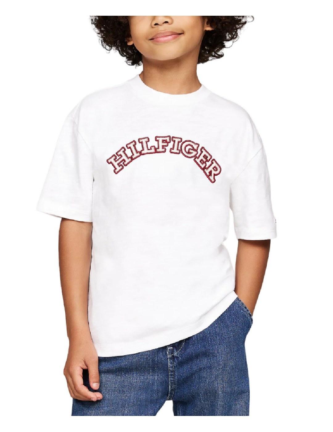 Camiseta Embroidered White Tommy Hilfiger
