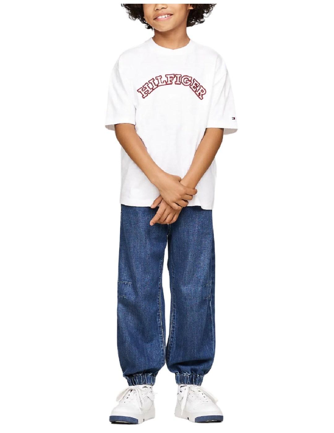 Camiseta Embroidered White Tommy Hilfiger