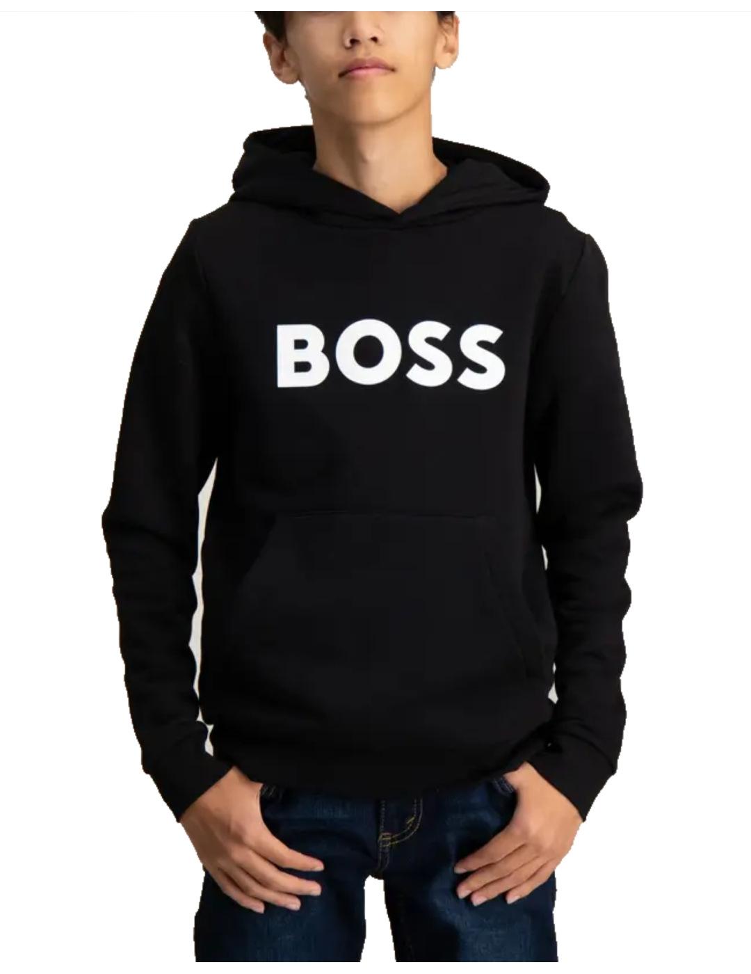 Sudadera Negra Hugo Boss