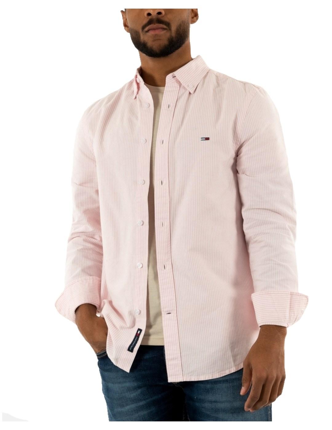 Camisa Slim Stripe Oxford Tommy Jeans