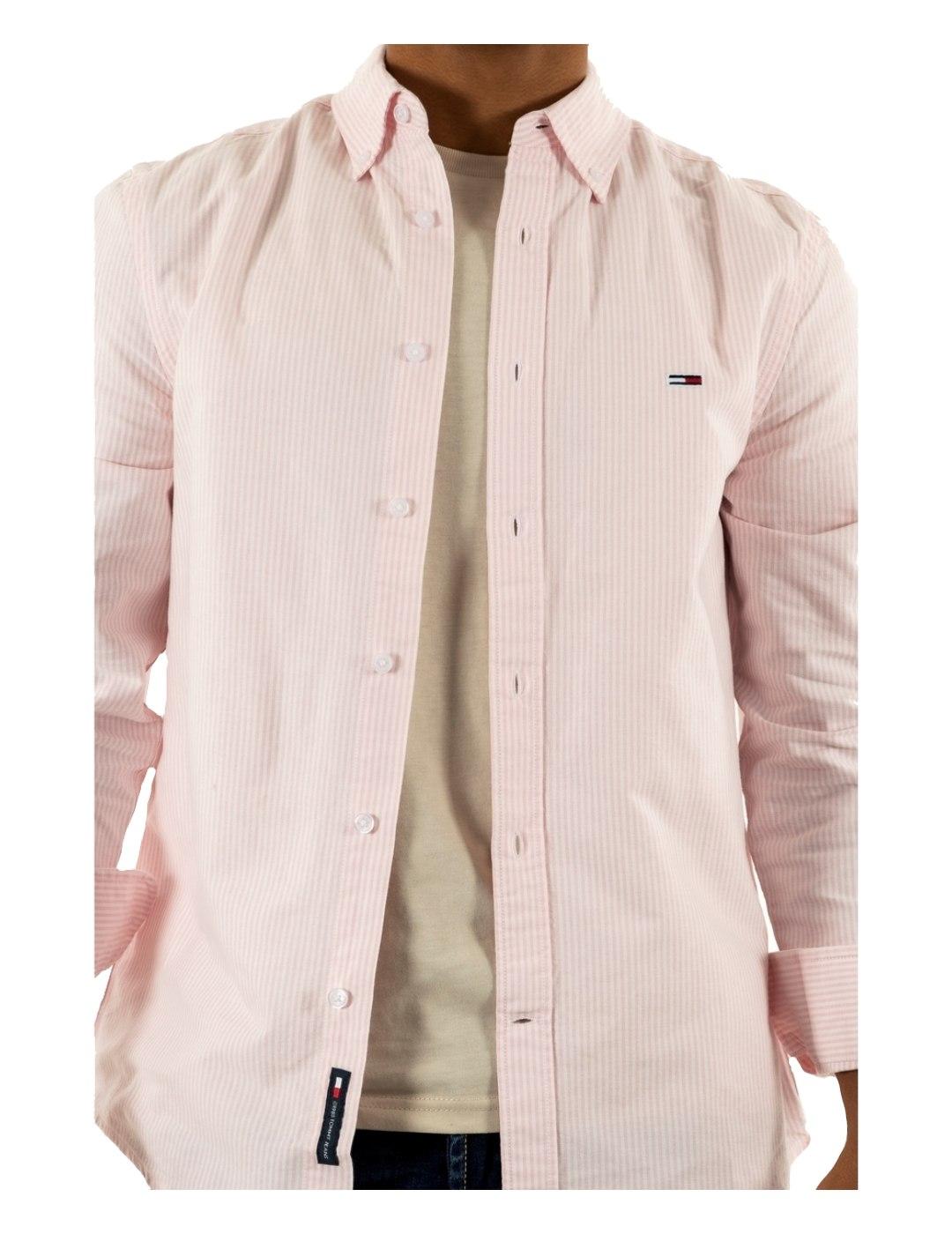 Camisa Slim Stripe Oxford Tommy Jeans