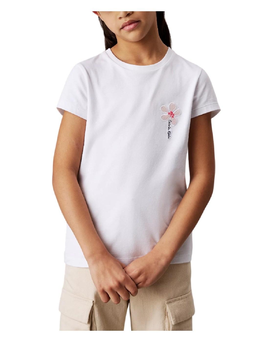 Camiseta Small Flower Calvin Klein