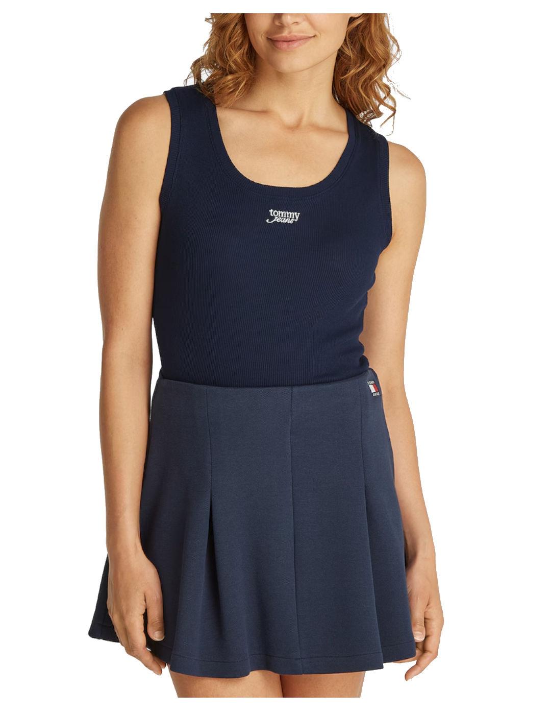 Top Script Rib Tank Tommy Jeans