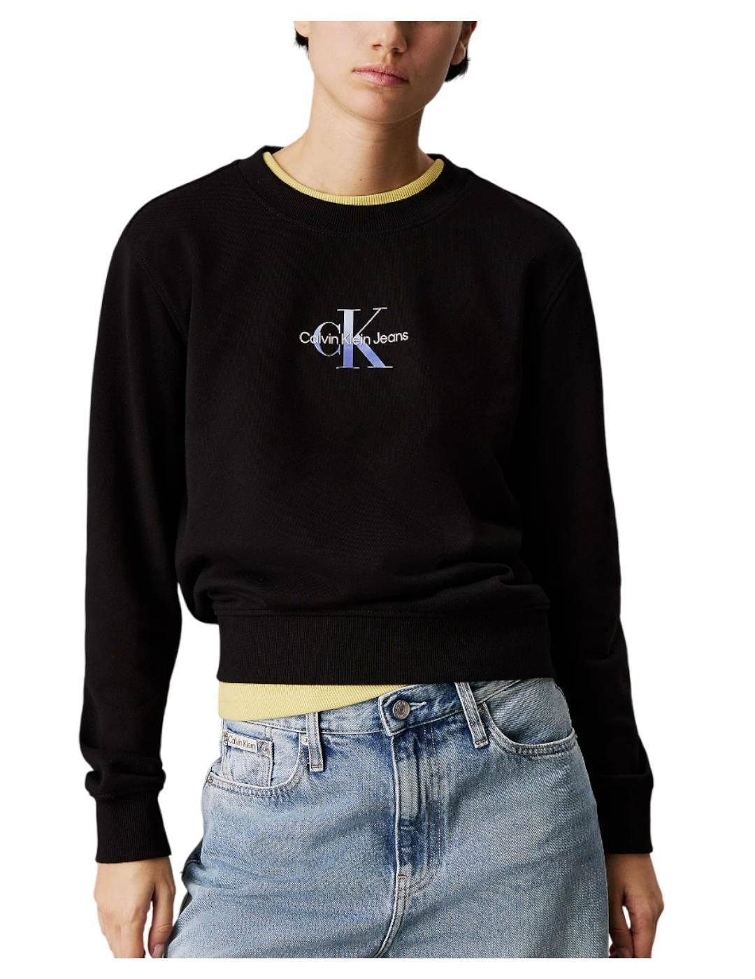 Sudadera Gradient monologo crewneck Calvin Klein