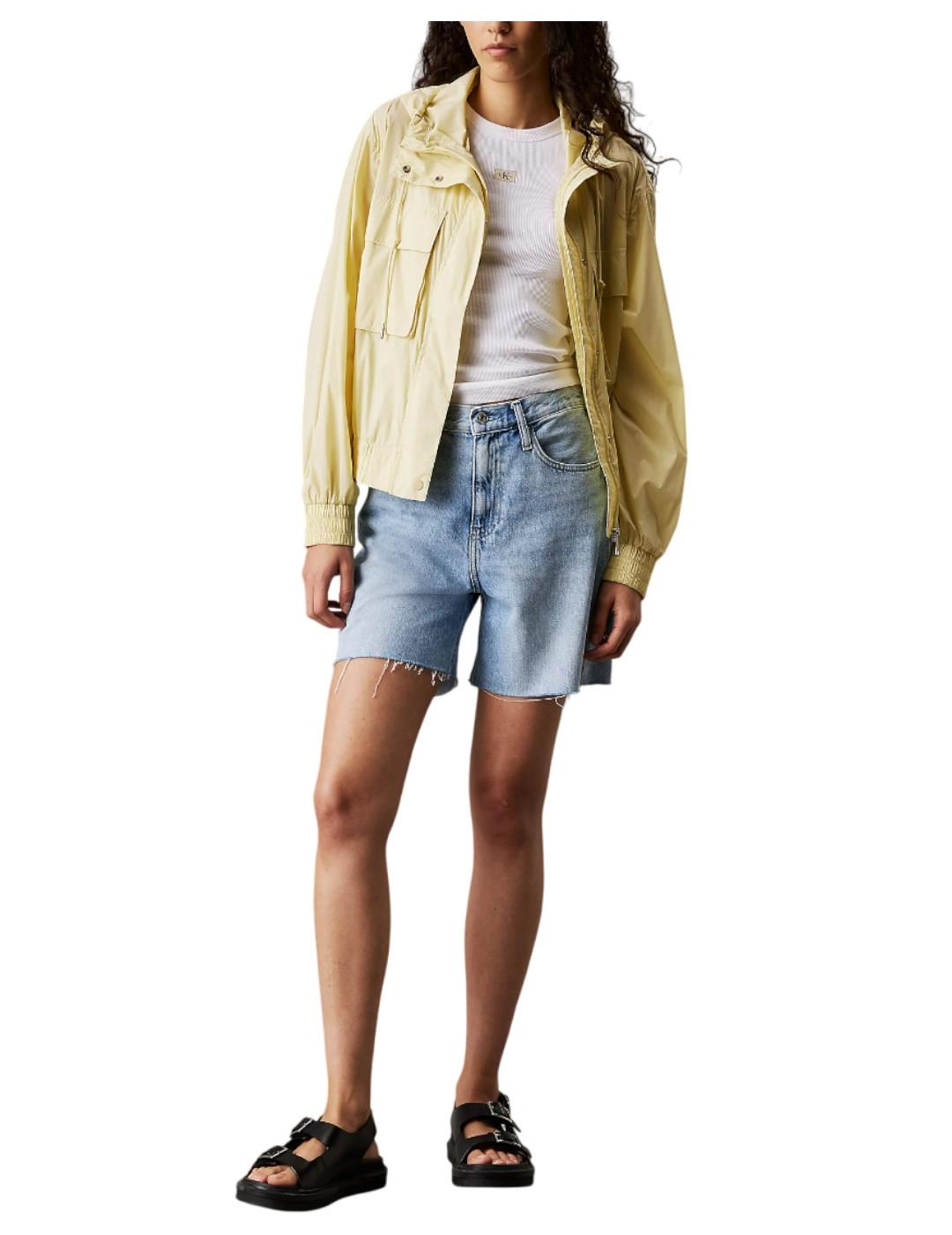 Top Woven label rib tank Calvin Klein