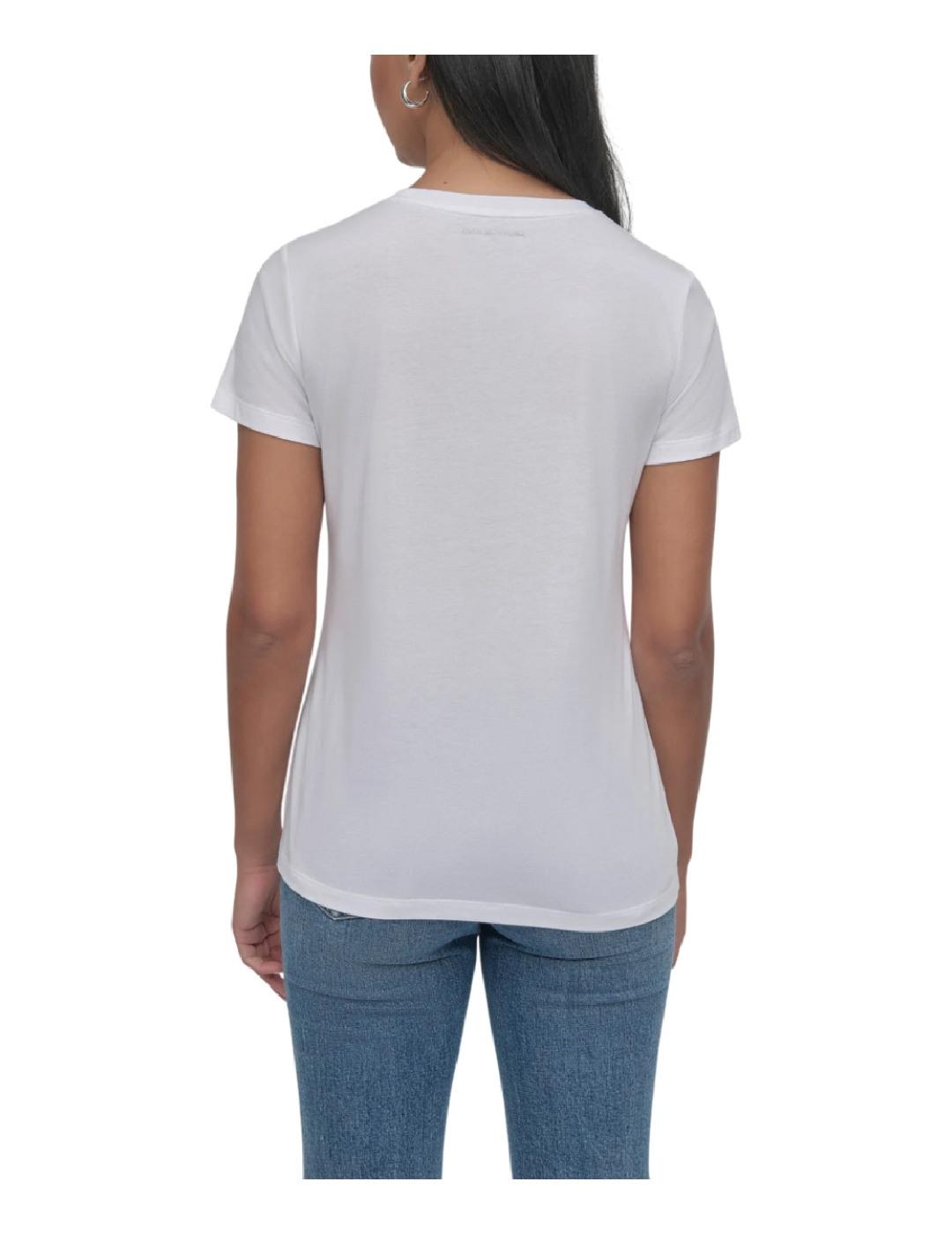 Camiseta Mixed embellish DKNY