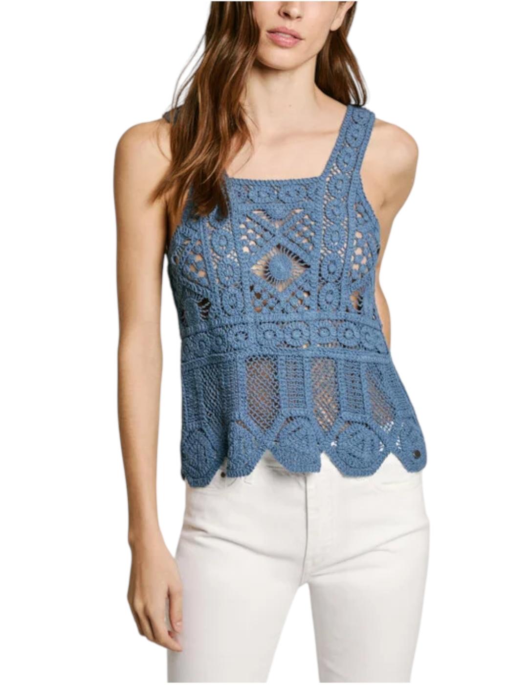 Top de punto Olive Pepe Jeans