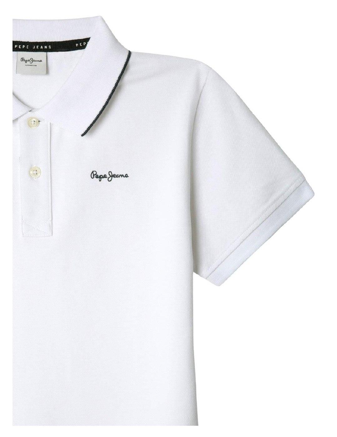 Polo Henry White Pepe Jeans