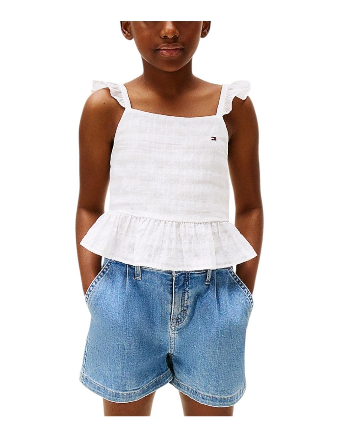 Top Textured Cotton Tommy Hilfiger