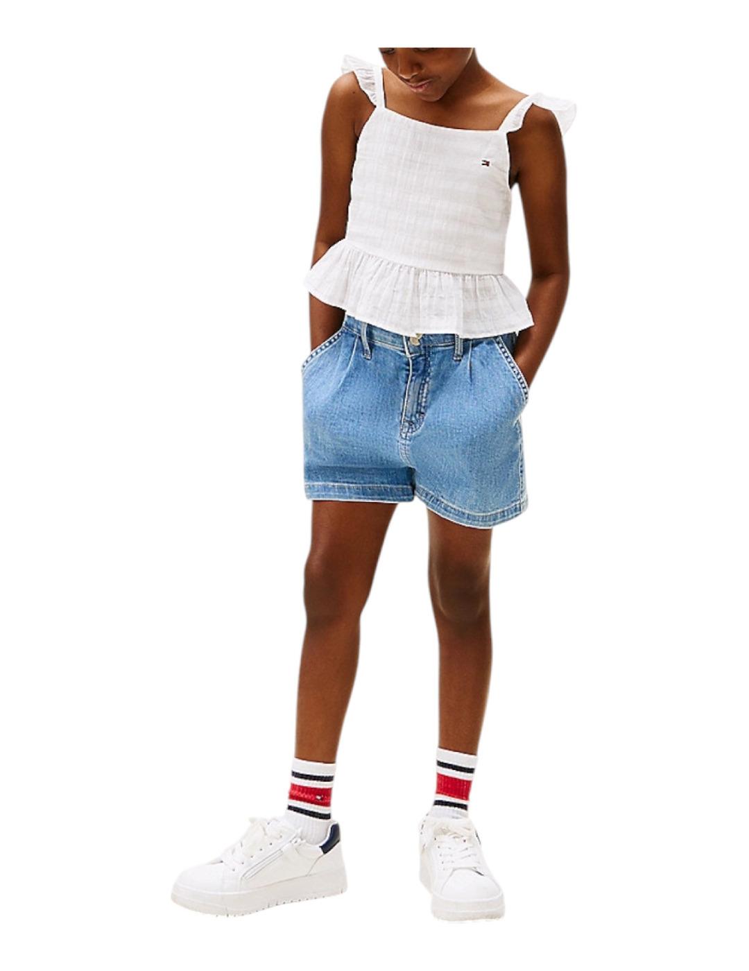 Top Textured Cotton Tommy Hilfiger