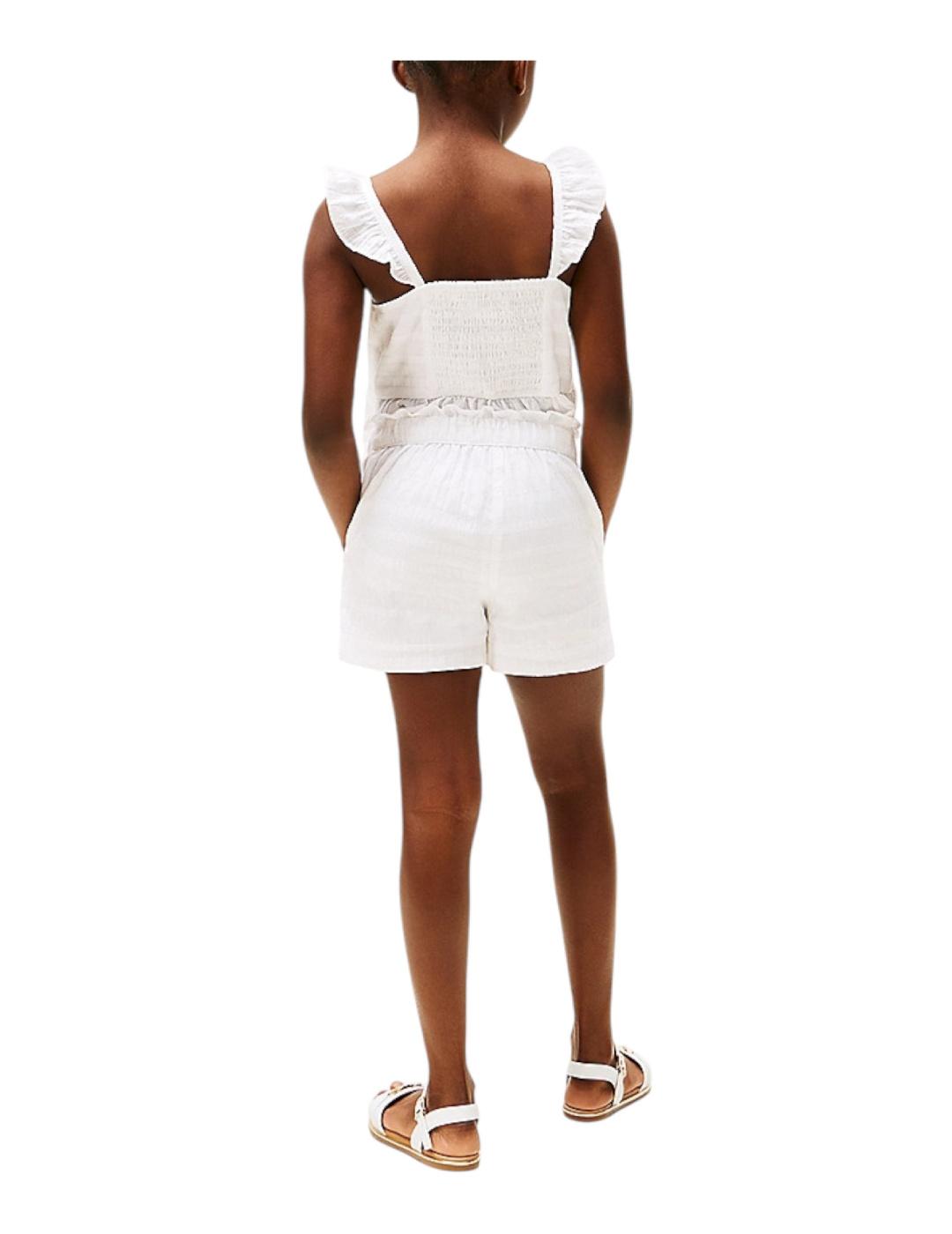 Short Textured Cotton Tommy Hilfiger