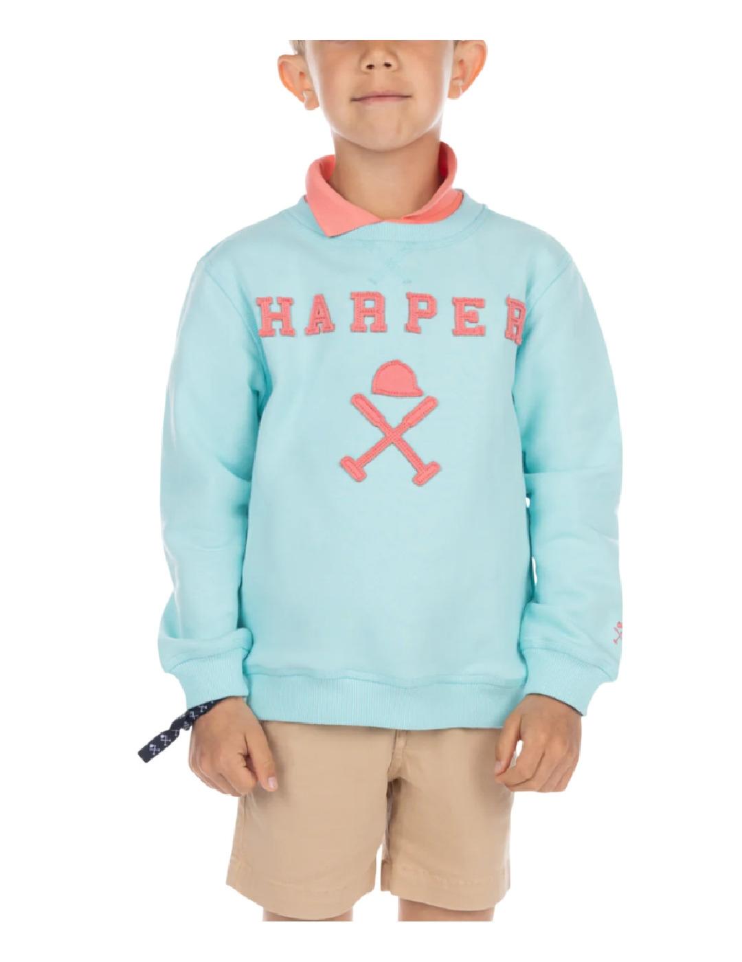 Sudadera Brooklyn Turquesa Harper & Neyer