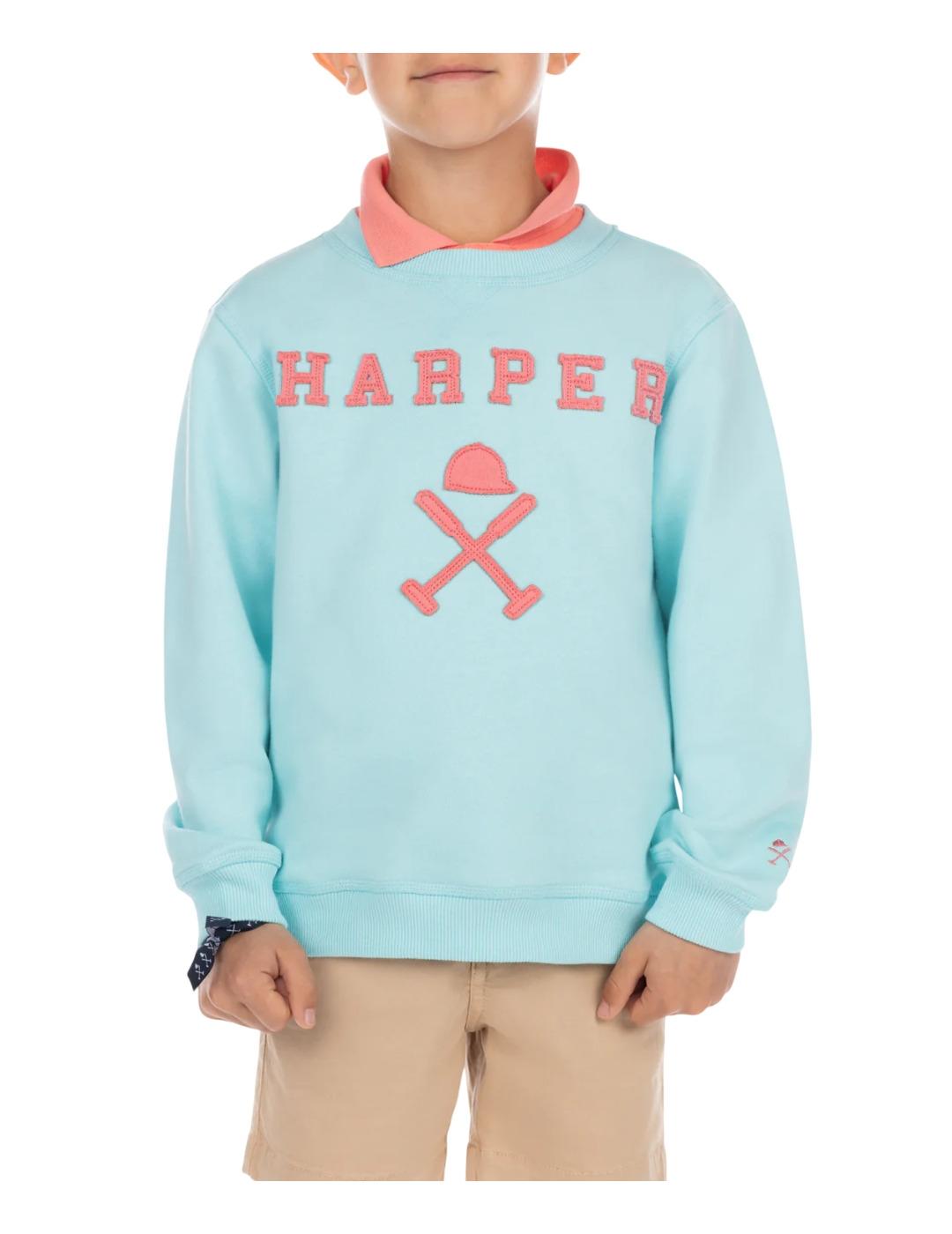 Sudadera Brooklyn Turquesa Harper & Neyer